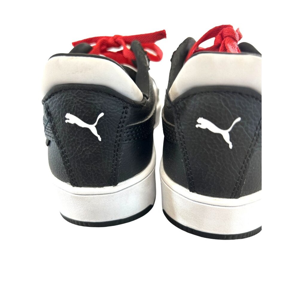 Puma Womens Sneakers 389390-16 Black/White/Red Size 5.5 - Picture 2 of 8